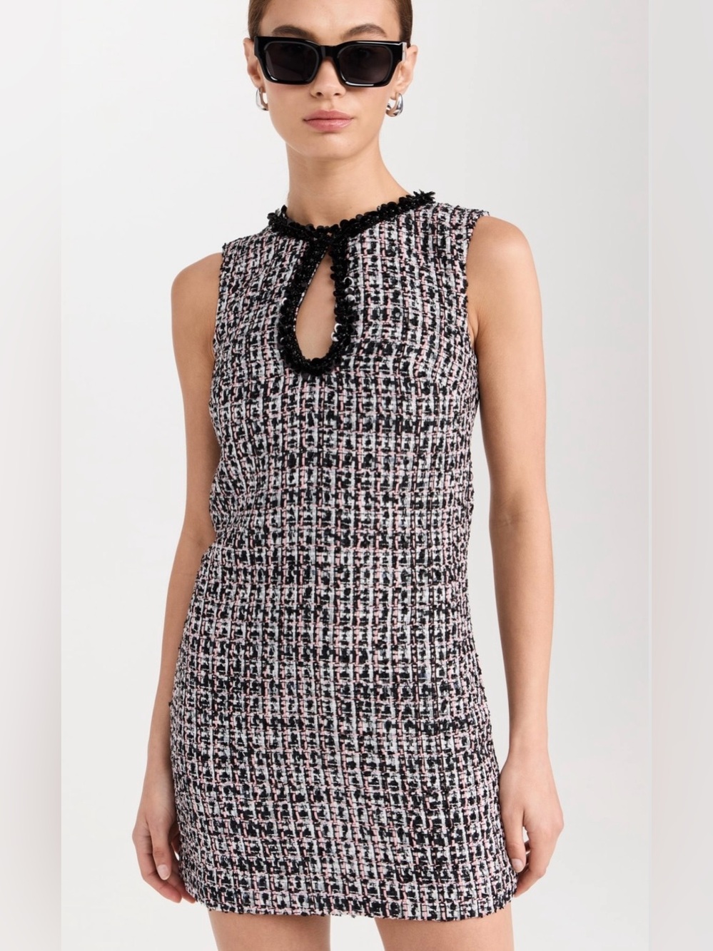 SELF-PORTRAIT paillette-embellished boucle dress